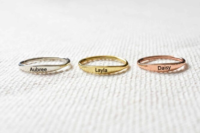 Personalized Stacking Ring FM 233-3