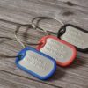 Personalized stamped luggage tags FM 239-10